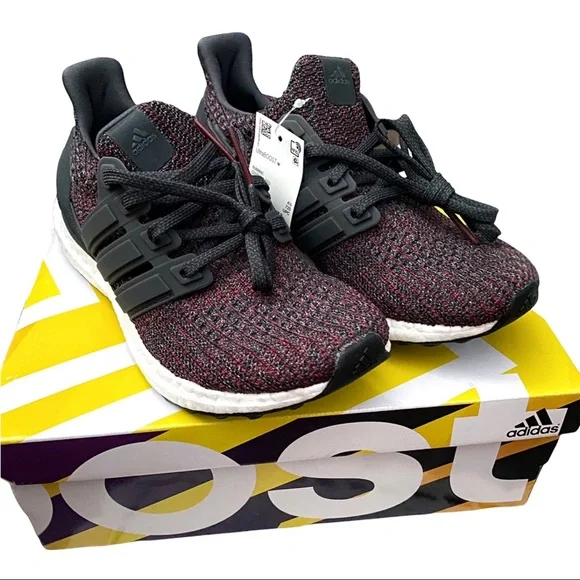 adidas | Shoes | Adidas Ultraboost Womans Running Shoes 6 Nwt Maroon Red  Gray White | Poshmark